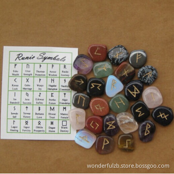 Mixed gemstone Runes